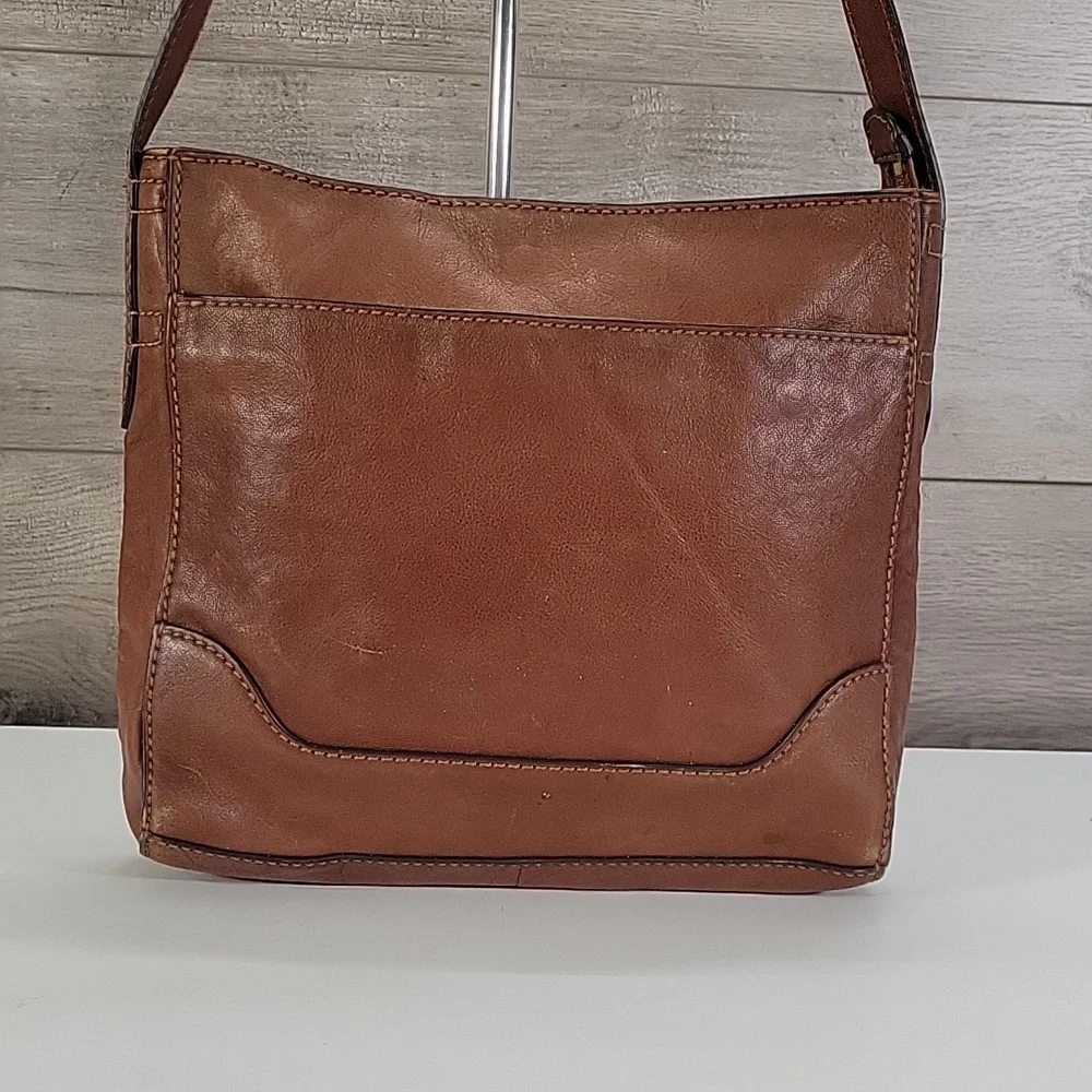 Frye Classic Brown Leather Crossbody Bag